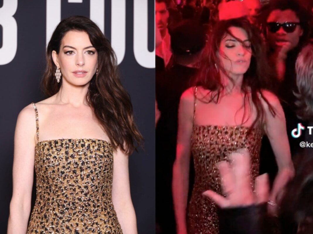 Anne Hathaway’s dance videos during Paris fashion week go viral