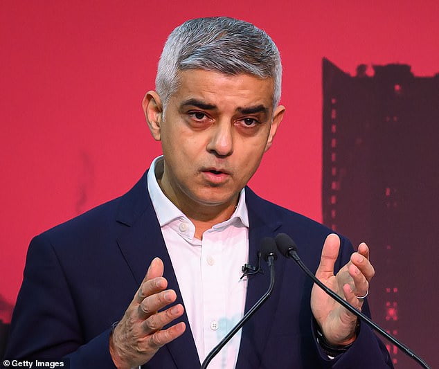 Sadiq Khan (pictured above) has urged the Prime Minister to match the £110 million he has allocated for London's scrappage scheme