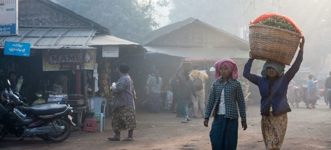 Bagan, a city in the Mandalay Region of Myanmar. 