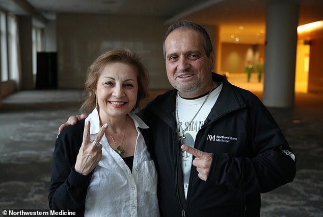 Tannaz Ameli (left) and Albert Khoury (right) are the first two patients to receive double lung transplants at Northwestern Medicine