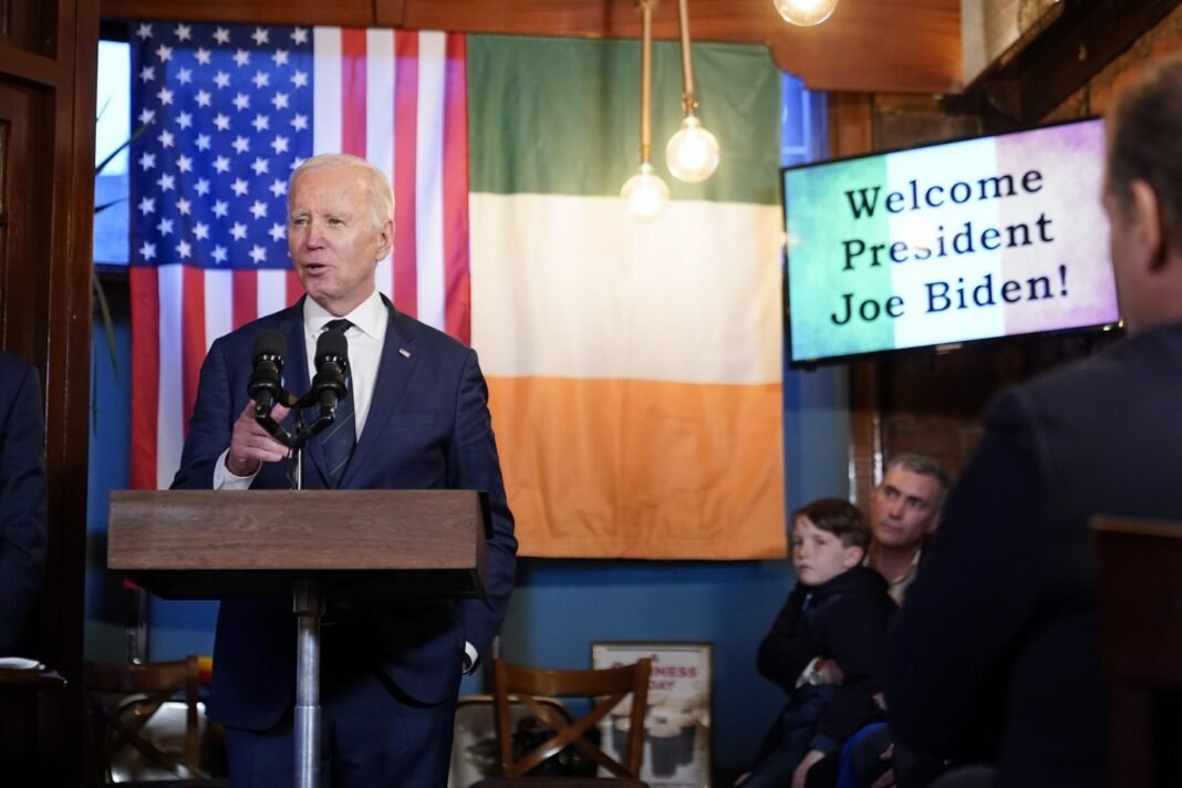 Welcomed in Ireland, 'Cousin Joe' Biden jokes of staying