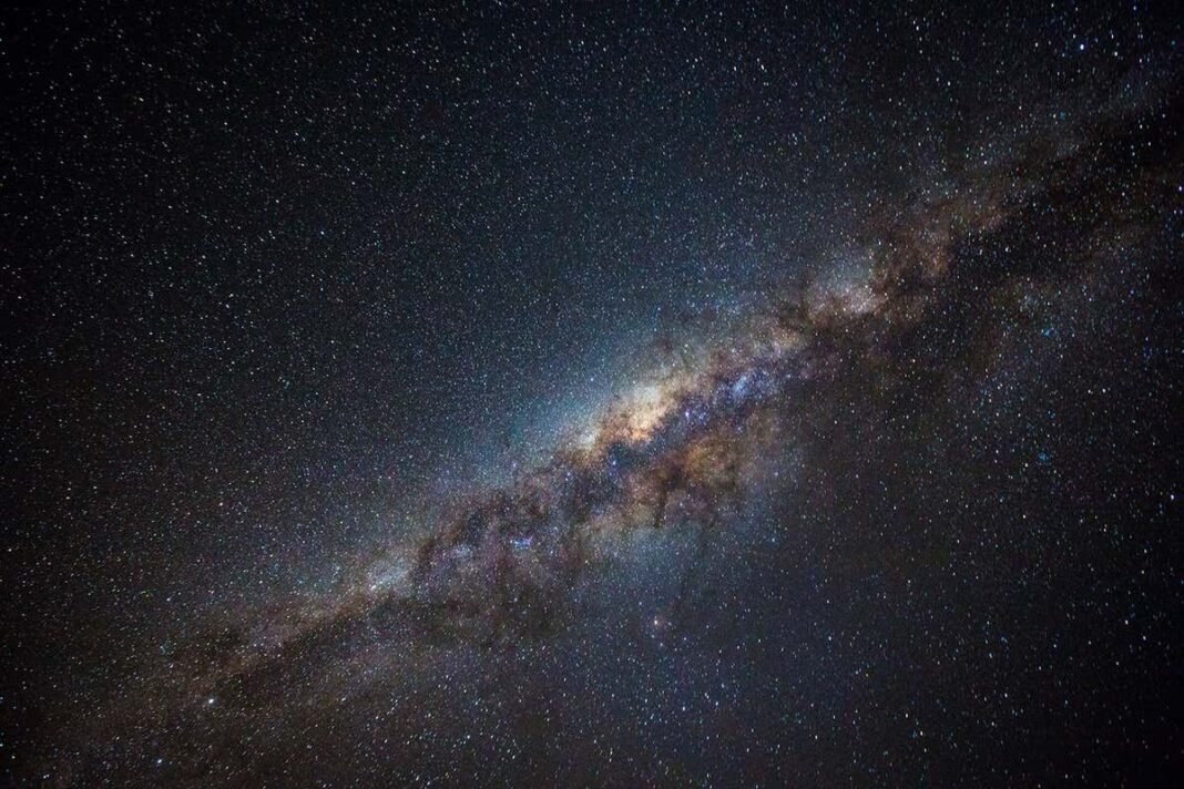 There seem to be some stars missing near the centre of the Milky Way