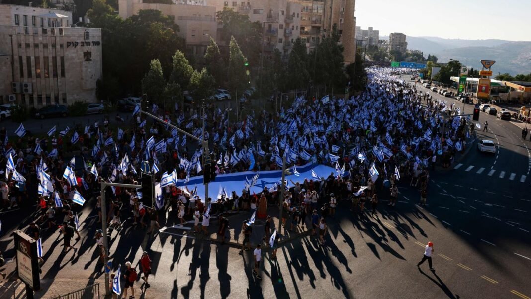 Israel has been rocked by a months-long wave of protests after the government unveiled in January plans to overhaul the judicial system that opponents say threaten the country's democracy.