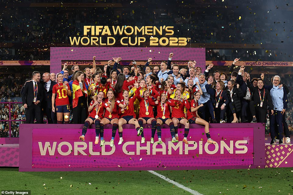 Spain lifted the Women's World Cup for the first time in heir history after overcoming England in the final