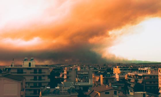 UNICEF urges support for children, as wildfires rage across Greece