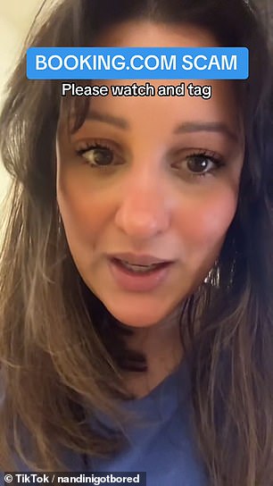 nandinigotbored took to the platform to warn others of the scam