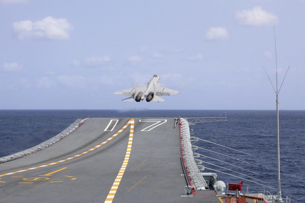 China sends aircraft carrier through Taiwan Strait as part of maritime-territory campaign