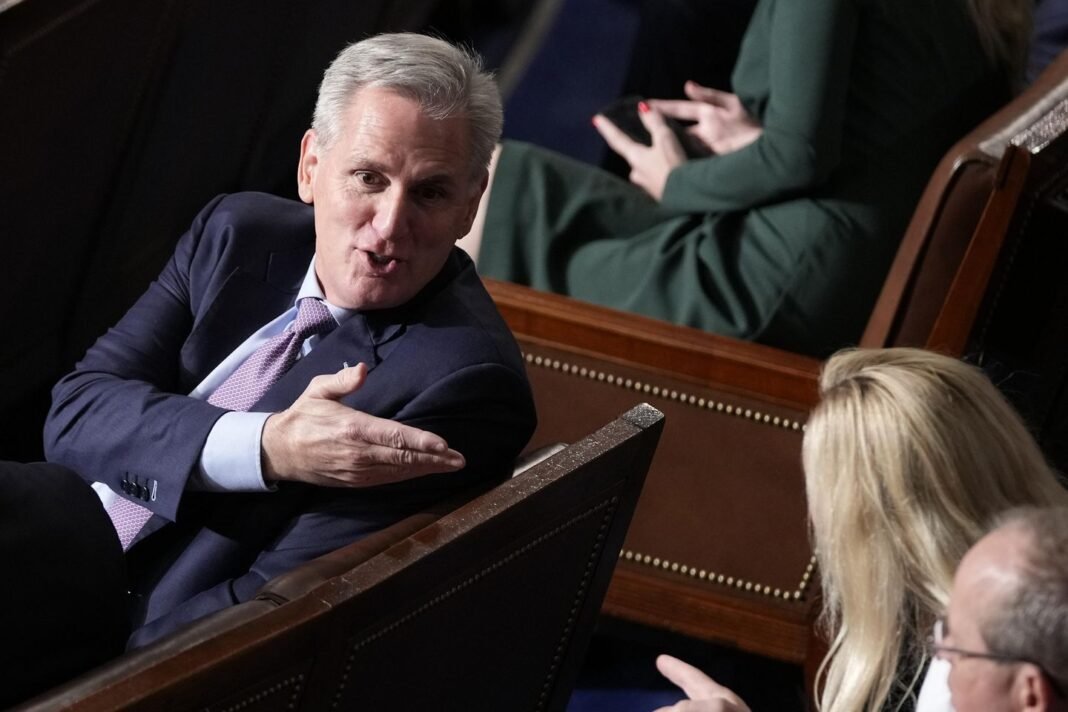 Kevin McCarthy says Marjorie Taylor Greene is bluffing to oust Speaker Mike Johnson