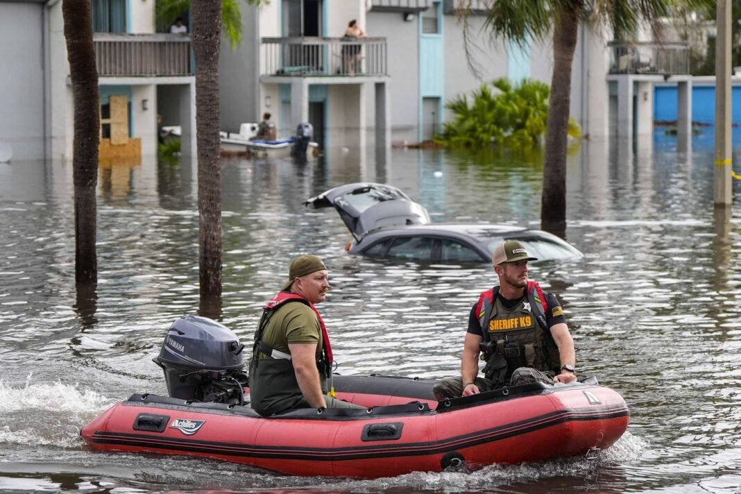 Gov. DeSantis slaps down theories of climate change, engineered hurricanes in storm-battered state