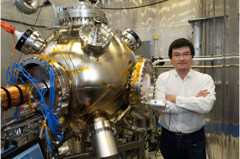 High-voltage gun accelerates electrons from zero to 80 … percent the speed of light